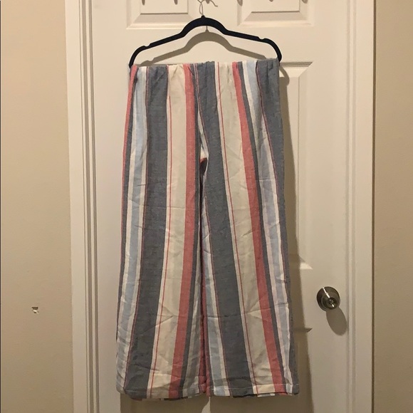 Striped Wide Leg Beach Pants - Picture 1 of 3